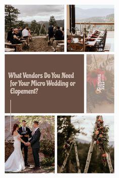 what vendors do you need for your micro wedding or event?