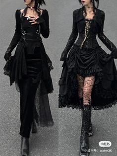 Gothic style là gì? 20 Cách phối đồ phong cách Gothic siêu ngầu – Cardina Gothic Streetwear, Goth Look, Gothic Clothing, Komodo, Alt Fashion, Gothic Outfits, Gothic Style, Goth Outfits