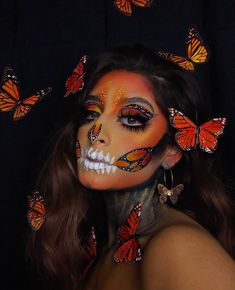 Skull Makeup, Sugar Skulls, Dia De Muertos, Sugar Skull, Halloween Face, Face Makeup, Halloween Face Makeup, Makeup, Make Up