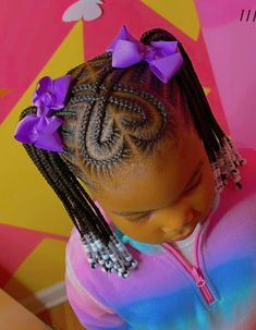 Afro Hair Tips, Curly Hair Afro, Braided Heart, Toddler Braided Hairstyles, Toddler Braids, Kids Style Hair