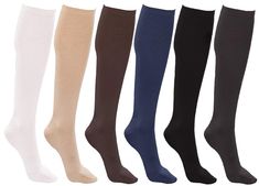 PRICES MAY VARY. Silky soft nylon material provides a comfortable fit Stay-up top keeps socks from slipping down calves Variety 6-pack includes assorted colors like black, beige, gray, and more Stretchy fabric conforms to fit most leg sizes Perfect for wearing with heels, pumps, shoes, flats, and more Machine washable for easy care For a chic and classy look, introducing a quality 6 pack of women’s trouser socks for all occasions. The trouser sock has become a staple in every woman’s wardrobe an Womens Trouser, Suits Ideas, Trouser Socks, Pantsuits For Women, Women Pants, Compression Socks, Dress Socks, How To Look Classy, High Socks