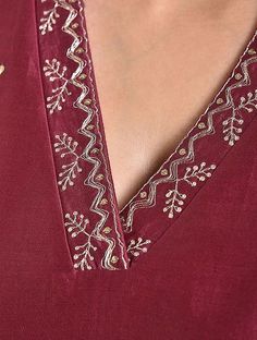 Embroidery Neck Patterns, Neck Patterns, Embroidered Shirts