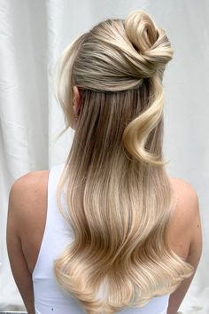 Soft yet elegant half up half down style, suitable for everyone in your bridal party. Soft Bridal Hair, Modern Bridal Hair, Bridal Half Up Half Down, Bridal Hair Half Up, Kent Uk, Kent Wedding, Wedding Week, Wedding Hairstyles Half Up Half Down, Professional Hairstylist