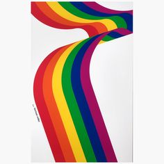 a rainbow colored painting with white background