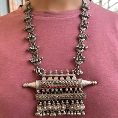 Luxury Traditional Silver Necklaces, Luxury German Silver Temple Jewelry Necklace, Luxury Antique Silver Temple Necklace, Luxury German Silver Temple Necklace, Luxury Traditional Silver Beaded Necklaces, Rajasthani Necklace, Personalized Gold Jewelry, Necklace Woman, Antique Silver Necklace