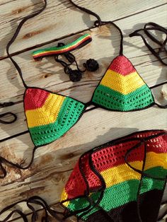 Crochet bikini set Rasta crochet bikini Red Yellow Green | Etsy Rasta Crochet, Crochet Swim, Crochet Swimwear, Thread Crochet, Crochet Designs, Women Swimsuits, Cotton Yarn, Red Yellow, Crochet Bikini