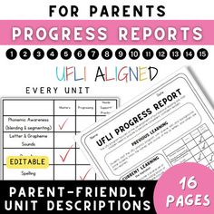 the ultimate parent's guide for parents progress reports and printable worksheets