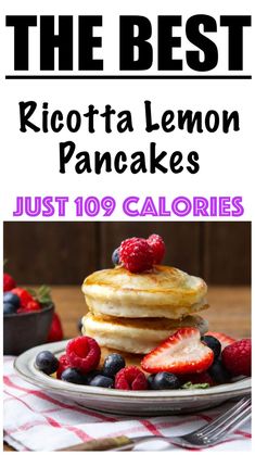 the best ricotta lemon pancakes just $ 10 99 calories and it's super easy to make