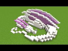 Minecraft Tutorial How to build a sleepy Dragon - YouTube Minecraft Dragon Statue How To Build, Minecraft Building Gradient, Minecraft Bed Inspiration, Minecraft Builds Greenhouse, Minecraft Underwater Statue, Minecraft Ribcage Build, Fairytale Builds Minecraft, Minecraft Pens For Animals, Dragon Egg Build Minecraft