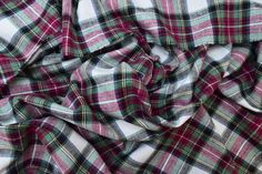 Cotton Flannel Plaid Tartan fabric by the yard - FabricLA.com Dress Fabrics, Tartan Fabric, Check Dress, Plaid Fabric, Flannel Fabric, Brushed Cotton, Dress Suits, Cotton Flannel, Plaid Flannel