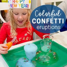 New Years Eve Science Experiments, New Years Science Experiments For Kids, New Years Eve Activities For Toddlers, New Years Eve Toddler Activities, Science Activities For Preschoolers, Science Activities For Toddlers