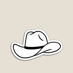 Simple Cowboy Hat Tattoo, Cowboy Hat Outline, Cowboy Hat Illustration, Cowboy Hat Print, Graphic Design Inspiration Illustration, Cowboy Illustration, Cowboy Hat Tattoo, Bali Tattoo