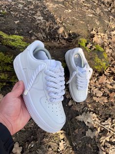 Rope Lace White' AF1 Customs made by AF1essentials  AF1 Customs by AF1essentials All of our Customs are Hand Painted & Made to Order - *Durable Leather paint used  *Waterproof  *Matt Finish Product  Our Customs can be ordered in all sizes from Toddlers to Adults - If you cannot find the size you are after, please contact us and we can assist you further!  We use Royal Mail for our Delivery Partners  Our Customs can take anywhere between 1-4 weeks Maximum depending on how busy we are at the time Luxury Nike Air Force 1 Lace-up Urban Style, White Af1, Af1 Custom, Black Hair Updo Hairstyles, Custom Af1, Shoe Room, Air Force 1 Custom, All Nike Shoes, White Rope