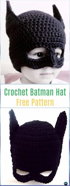 the crochet batman hat is free pattern