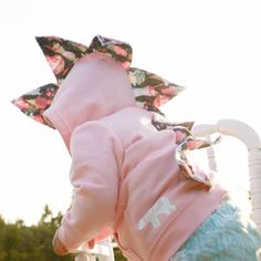 Toddler Pink Ice Cream Girls Dino Hoodie – Wolfe and Scamp Dragon Costume, Buy Handmade, Cute Pink, Printed Tees, Baby Onesies, Ice Cream, Pink, Clothes