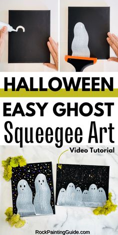 halloween easy ghost sequence art project for kids