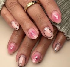 Gel Manicure Designs, Minimal Nails, Birthday Nails, Minimalist Nails, Dream Nails, Fire Nails, Cute Acrylic Nails, Almond Nails