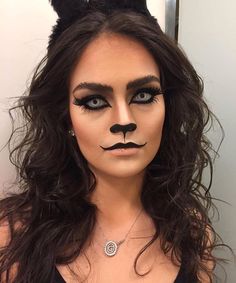 Cat Face Makeup, Cat Halloween Makeup, Fox Makeup, Cat Costume, Makeup Class, Wolf Girl, Halloween Makeup Looks