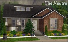 Family Starter - The Neutre Sims Small Family House, Sims 3 Family House, Sims 4 Starter Family Home, Sims 3 Starter House, The Sims 4 Starter Home, Ts4 Starter Home, Sims 4 Starter Home No Cc, Sims4 Builds