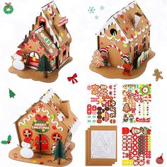 the gingerbread house is made out of cardboard