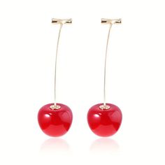 Variations: 1. Make a statement with these eye-catching Cherry Earrings! The handcrafted acrylic cherries add a fun, flirty touch with a lightweight, comfortable design. - Beautifully crafted acrylic cherries in vibrant colors like red, yellow, and purple - Lightweight ear needle and stainless steel design for comfort   - Perfect for any occasion - parties, dates, gifting and more! Show off your fun, feminine style with these playful Cherry Earrings. The acrylic cherries make these earrings a standout accessory that adds a pop of color and whimsical charm to any outfit. Give your look a fruity twist that is sure to get attention and compliments! These acrylic cherry earrings are perfect for fashionable women who want to make a statement. The cute, colorful fruits add a touch of boldness th Kakyoin Noriaki, Cherry Drop Earrings, Anime Earrings, Jojo Reference, Funny Gifts For Women, Cosplay Jewelry, Jo Jo, Cherry Earrings, Fruit Earrings