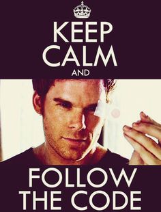 a poster with the words, keep calm and follow the code