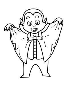 a drawing of a cartoon character with his arms spread out and eyes wide open, in black and white