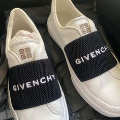 -New With Tags - Size 37 1/2 - Comes With Shoe Box Designer White Slip-on Sneakers, Givenchy Sneakers, City Sneakers, Givenchy Shoes, Sneakers Outfit, Shoe Box, Womens Shoes Sneakers, Givenchy, Shoes Sneakers