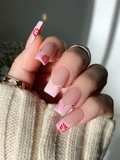 #barro #uñas #nails Pink Mexican Nails, Barro Nails, Barro Nails Mexican, Mexican Inspired Nails Mexico, Brown Nails For Fall, Short Fall Nail Designs, Arizona Nails, Short Fall Nail, Nails For Fall