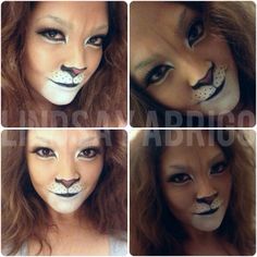 Lion Face Paint Women, Lioness Face Paint, Lion Makeup Women, Lioness Makeup, Lion Costume Women, Lion King Musical, Most Creative Halloween Costumes