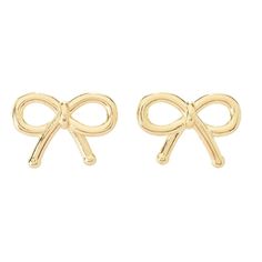 The bow is traditionally seen as a symbol of love, representing affection, desire and attachment. Handcrafted in Italy, these elegant Stefano Oro bow stud earrings will look simply lovely on your lobes. The pretty pair is finely crafted in 14K yellow gold with a polished finish that offers across-the-room shine. They safely secure with post butterfly backs. They're perfect for any time wear, whenever you want to frame your face with a touch of golden gleam. Your lobes will thank you. Yellow Gold Bow Earrings For Wedding, Classic Gold Bow Earrings, Classic Bow Earrings For Anniversary, Elegant Gold Earrings With Bow Tie Detail, Everyday Wear Jewelry, Expensive Diamond, Heavy Earrings, Shepherds Hook, Symbol Of Love