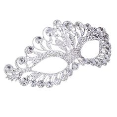 PRICES MAY VARY. Fine manual workmanship and with a beautiful pattern. Comfortable and easy for wearing. Perfect choices for masquerade parties, costume balls, dance balls and much more occasions. Durable and long-term use. Description

Don't you think you are lacking of a face decoration? This item is a beautiful silver crown mask for women. It looks very luxury and elegant. There is no doubt that it will add brilliance to your decoration and make you more attractive.

Features

- Color: Silver Bauta Mask, Masquerade Decorations, Masquerade Mask Women, Rhinestone Mask, Masquerade Party Decorations, Masquerade Ball Party, Venetian Masquerade Masks, Party Mask, Venetian Masquerade