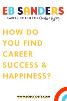 a white background with the words how do you find career success and happiness? on it