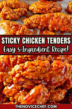 sticky chicken tenders are easy and quick to make with the help of this recipe