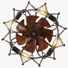 PRICES MAY VARY. 𝐔𝐧𝐢𝐪𝐮𝐞 𝐀𝐫𝐭𝐢𝐬𝐭𝐫𝐲 - Our farmhouse ceiling fan with light is inspired by the elegant silhouette of a Ferris wheel. The included small brass ball not only serves as a decorative purpose but also enhances the balance and stability of the fan's operation. 𝐁𝐫𝐢𝐠𝐡𝐭𝐞𝐧 𝐘𝐨𝐮𝐫 𝐒𝐩𝐚𝐜𝐞 - This flush mount ceiling fan with lights comes with five 8W E26 bulbs in the packaging (plus one replacement bulb). Create a cozy atmosphere in your home by surrounding your space Caged Ceiling Fan With Light, Pitched Ceiling, Caged Ceiling Fan, Ceiling Fan With Lights, Farmhouse Ceiling Fan, Industrial Ceiling Fan, Small Farmhouse, Flush Mount Ceiling Fan, Fan Picture