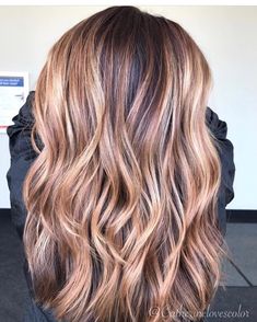 Rose Gold Brown Hair, Gold Brown Hair, Brown Hair With Caramel, Caramel Hair Highlights, Caramel Brown Hair, Brown Hair With Caramel Highlights, 2018 Hair, Brown Hair Shades, Latest Hair Color