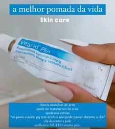 O queridinho do skincare no quesito Espinhas/Acne, cumpre tudo o que promete  #vitacid #acne #espinhasecravos #peleacneica #rotinadeskincare Face Tips, Skin Care Benefits, Skin Care Spa, Health Skin Care, Face Skin Care, Skin Care Acne