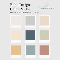 modern bohemian color palette sheryln williams paint colors