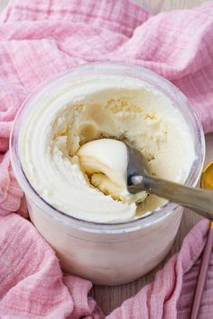 Pineapple Coconut Ice Cream (Ninja Creami) Ice Cream Ninja Creami, Healthy Ice Cream Recipes, Ice Cream Containers, Ice Cream Mixture