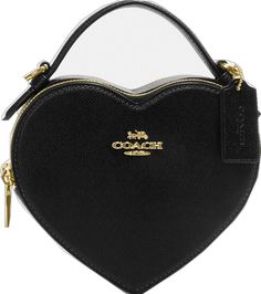 Luxury Compact Bag With Zipper Closure, Leather Heart-shaped Bag With Adjustable Strap, Elegant Heart-shaped Bag With Zipper Closure, Luxury Heart-shaped Leather Bag, Luxury Heart-shaped Bags With Detachable Strap, Luxury Heart-shaped Bag For Everyday Use, Luxury Leather Heart-shaped Bag, Black Leather Heart-shaped Bag, Elegant Heart-shaped Leather Bag