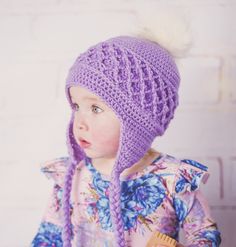 This incredibly detailed and illustrated crochet pattern will take through every step to make this gorgeous textured crochet beanie with beautifully effective lattice effect. This pattern is for the following sizes - 0-3m, 3-6m, 6-12m, 1-3years and 4-10years.  Pattern is written in English using US crochet terminology. This listing is for an Instant PDF Download for the Crochet Lattice Pom Pom Beanie Pattern is made using DK weight wool and a 4.5mm hook. You will also need a Faux Fur Pom Pom. Sk Infant Crochet, Crochet Beanies, Beanie Crochet, Lattice Pattern, Beanie Pattern, Rainbow Kids, Faux Fur Pom Pom, Crochet Beanie, Pom Beanie