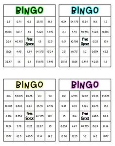 four different types of numbers with the same number