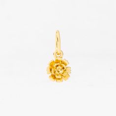 Gold January Carnation Birth Flower Pendant– Think Goodness Carnation Flower Jewelry, Birth Flower Jewelry, Dainty Flower Charm For Gift, Flower Charm Necklaces For Birthday Gift, Dainty Flower Charm Necklace For Birthday Gift, Flower Charm Necklace For Birthday Gift, Carnation Birth Flower, Celebrate January, Carnation Jewelry