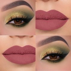 Sage Dress Makeup Look, Eye Makeup Green Dress, Makeup With Green Outfit, Fall Makeup Looks For Green Eyes, Hazel Eye Makeup, Bridal Eye Makeup, Beginners Eye Makeup