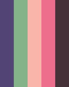 an image of the color palette in shades of pink, purple and green