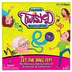 an old man is playing with his family and friends in the game twist'd challenge