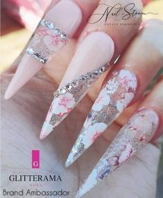 Stilleto Nails Designs, Diy Acrylic Nails, Nail Design Inspiration, Coffin Shape Nails