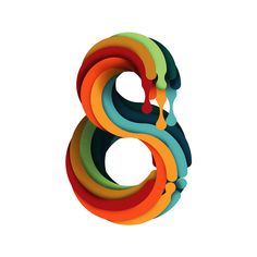 the letter b is made up of multicolored paper