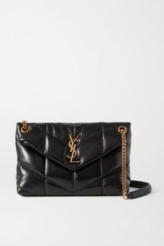 SAINT LAURENT's 'Loulou Puffer' bag has been crafted in Italy from black quilted leather. Designed in a chic envelope silhouette, it's sized to fit all of your daily essentials and detailed simply with the house's instantly recognizable 'YSL' plaque. Adjust the sliding chain strap to carry yours cross-body. Wear it with: SAINT LAURENT Tank, SAINT LAURENT Biker Jacket, SAINT LAURENT Jeans, SAINT LAURENT Ankle boots. -- Black leather (Lamb) - Snap-fastening front flap - Comes with dust bag - Weigh Zara Lookbook, Loulou Puffer, Saint Laurent Jeans, Office Office, Envelope Bag, Designer Shoulder Bags, Small Quilts, Saint Laurent Bag, Vuitton Bag