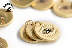 Brass Evil Eye Charm, Micro Pave Evil Eye charm,Round Eye Charm,findings,charm pendant,Sliver plated,DIY,Jewelry Making,16mm Material: Brass Shape: round Size: Width 18mm Quantity: 3 pcs / 5 pcs / 10 pcs SKU Sliver: 2931010000212 See all crystal quartz beads: https://www.etsy.com/shop/DIYbeads888/items?search_query=crystal+quartz See all gemstone beads: https://www.etsy.com/shop/DIYbeads888?search_query=gemstone Upgrade shipping: https://www.etsy.com/shop/DIYbeads888?search_query=upgrad+shipping Round Brass Charm Necklaces For Jewelry Making, Handmade Gold Charms For Jewelry Making, Handmade Gold Round Charms, Nickel Free Gold Spiritual Charms, Handmade Gold Spiritual Charms, Handmade Gold Symbolic Charms, Handmade Symbolic Gold Charms, Symbolic Handmade Gold Charms, Handmade Gold Round Disc Jewelry